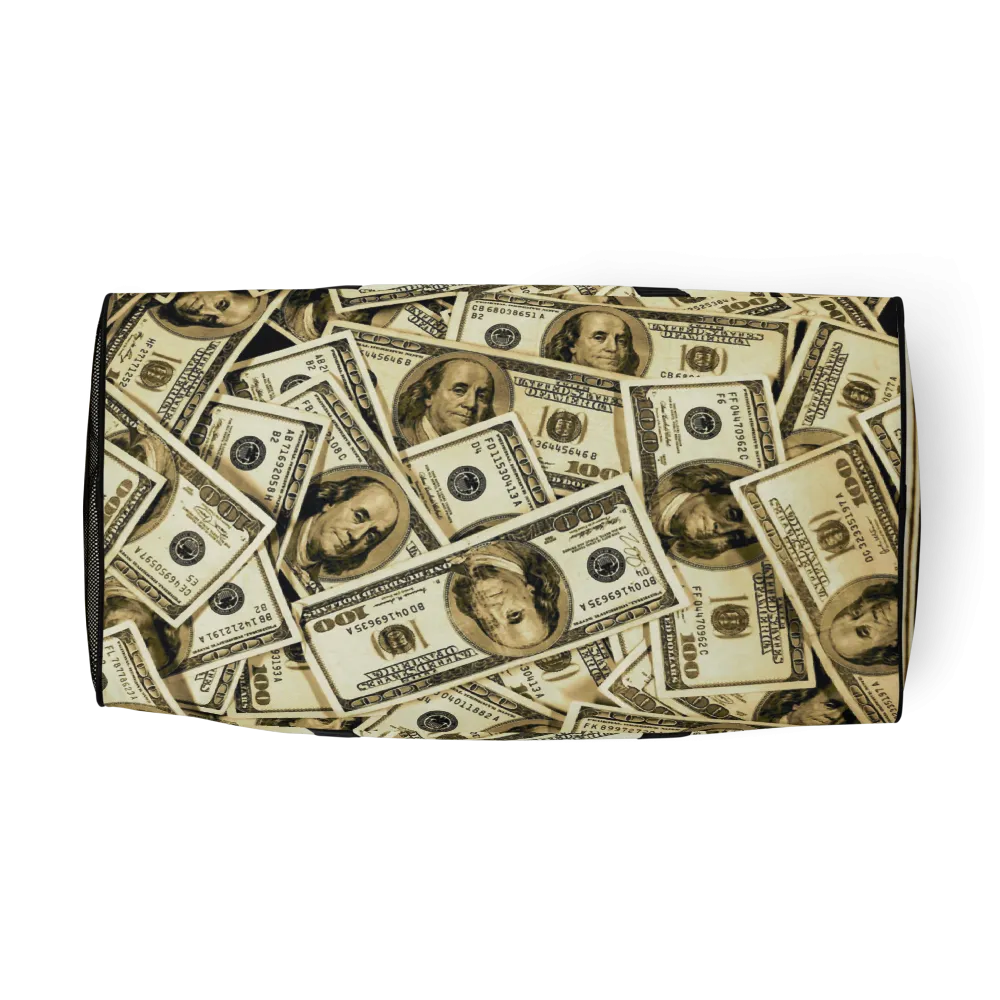 ROYAL ICONIC | The 100 Dollar Duffel Bag Nu Money Iconic MM's Workout Gym Bag GTA Guap Im in my Bag Secure the Bag Pink Money Bag | Classic Cash Bag Variant