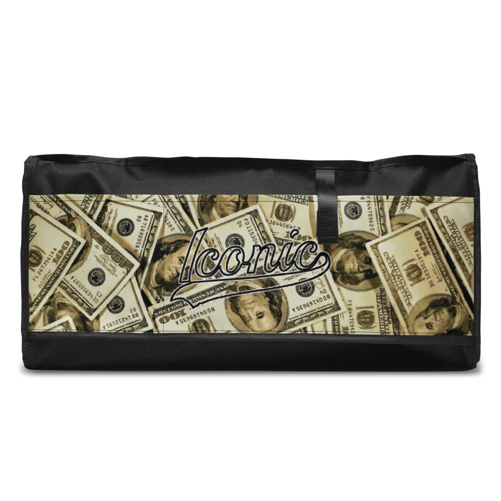 ROYAL ICONIC | The 100 Dollar Duffel Bag Nu Money Iconic MM's Workout Gym Bag GTA Guap Im in my Bag Secure the Bag Pink Money Bag | Classic Cash Bag Variant
