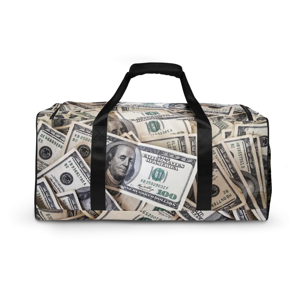 ROYAL ICONIC | The 100 Dollar Duffel Bag Nu Money Iconic MM's Workout Gym Bag GTA Guap Secure the Bag | Clean Crisp Bills