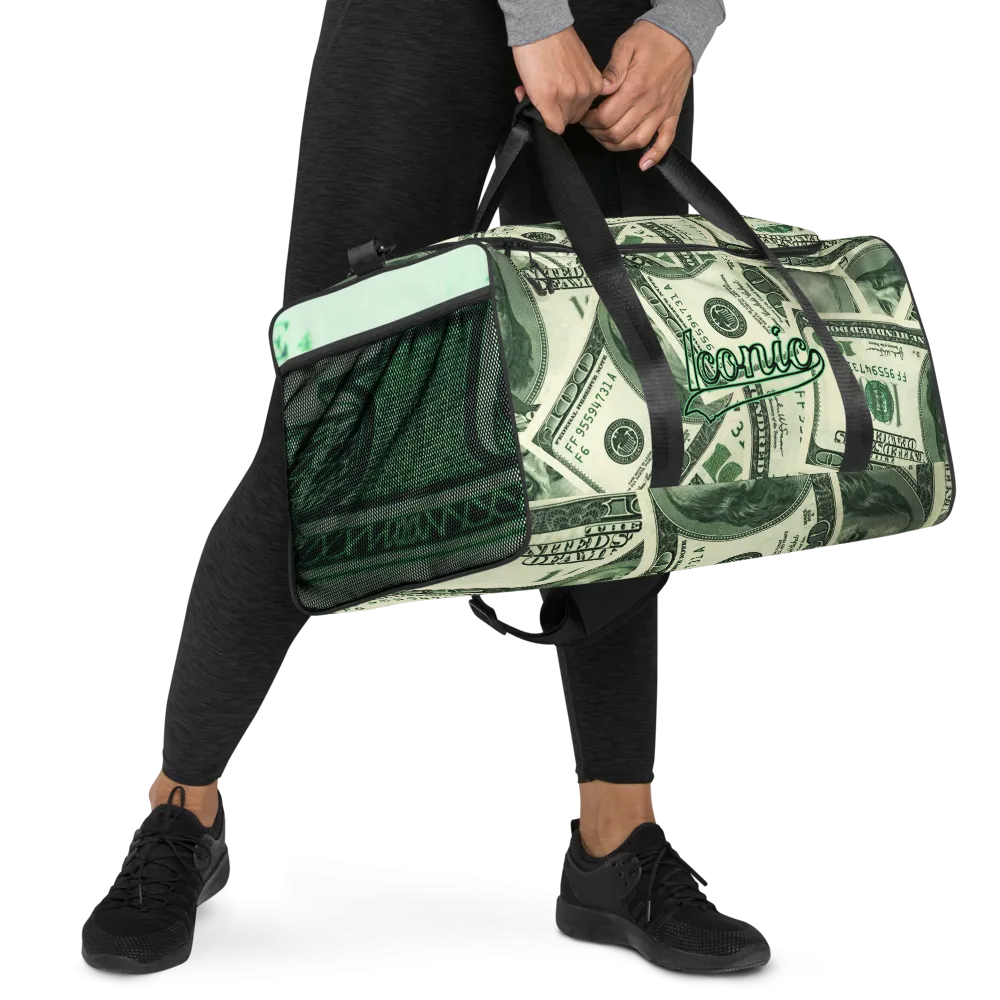 ROYAL ICONIC | The 100 Dollar Duffel Bag Nu Money Iconic MM's Workout Gym Bag GTA Guap Secure the Bag | Digital Greenbacks