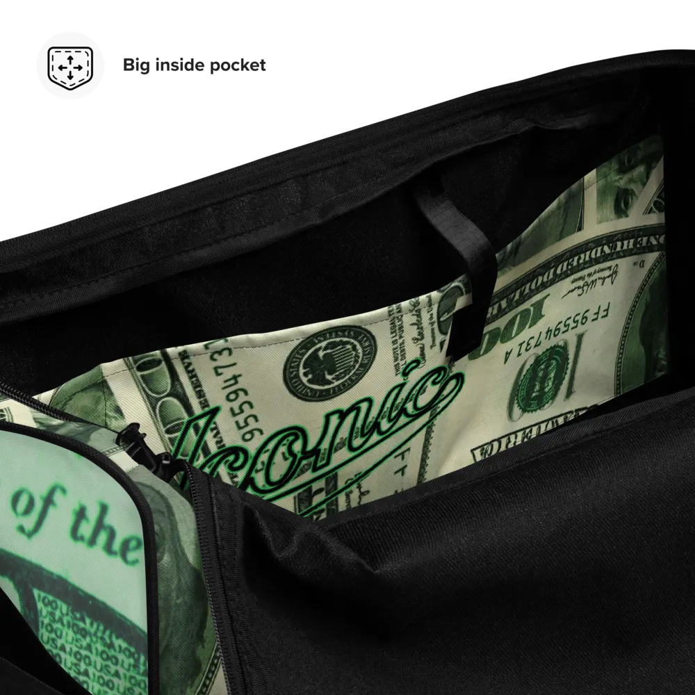 ROYAL ICONIC | The 100 Dollar Duffel Bag Nu Money Iconic MM's Workout Gym Bag GTA Guap Secure the Bag | Digital Greenbacks