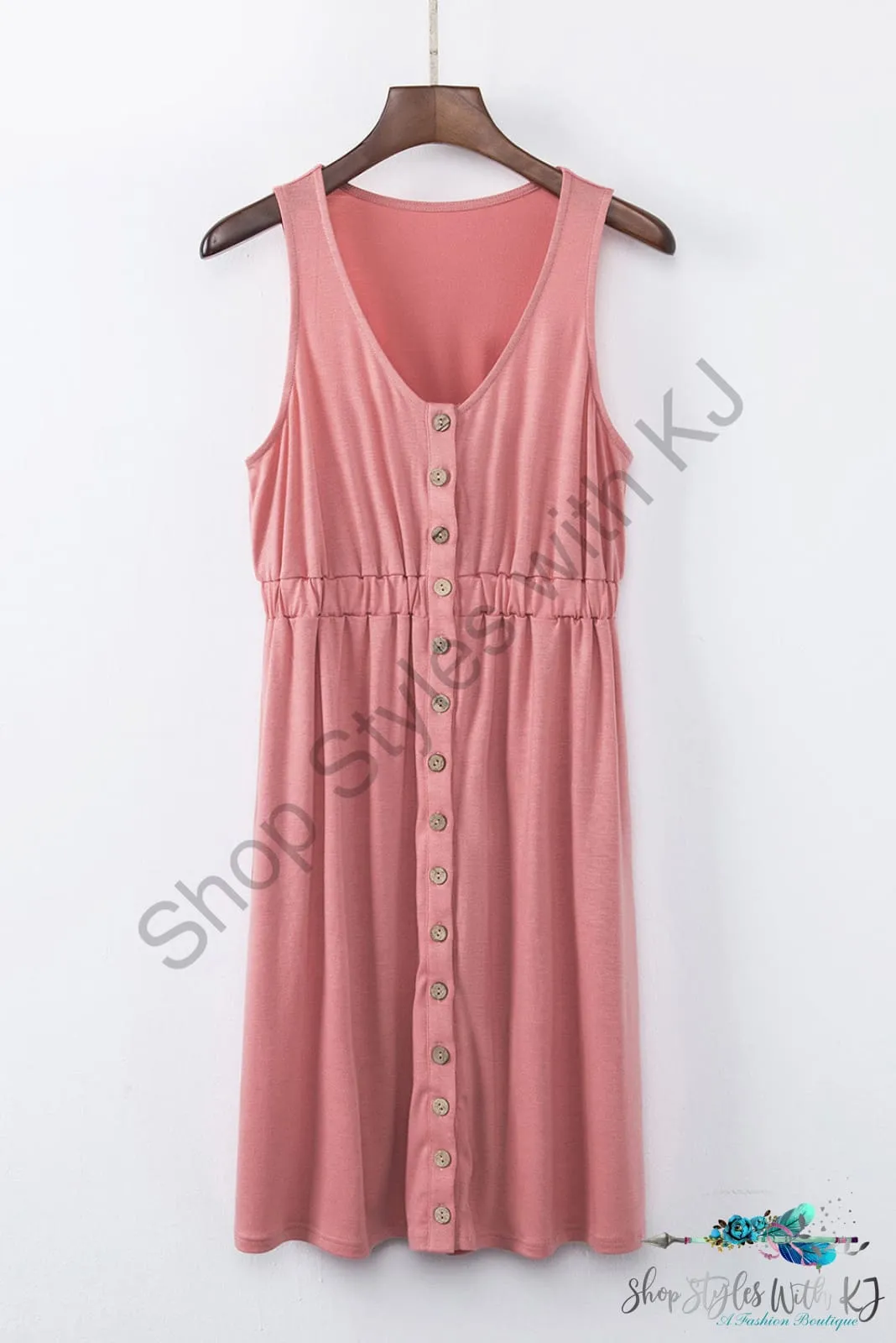 Sleeveless Button Down Mini Magic Dress