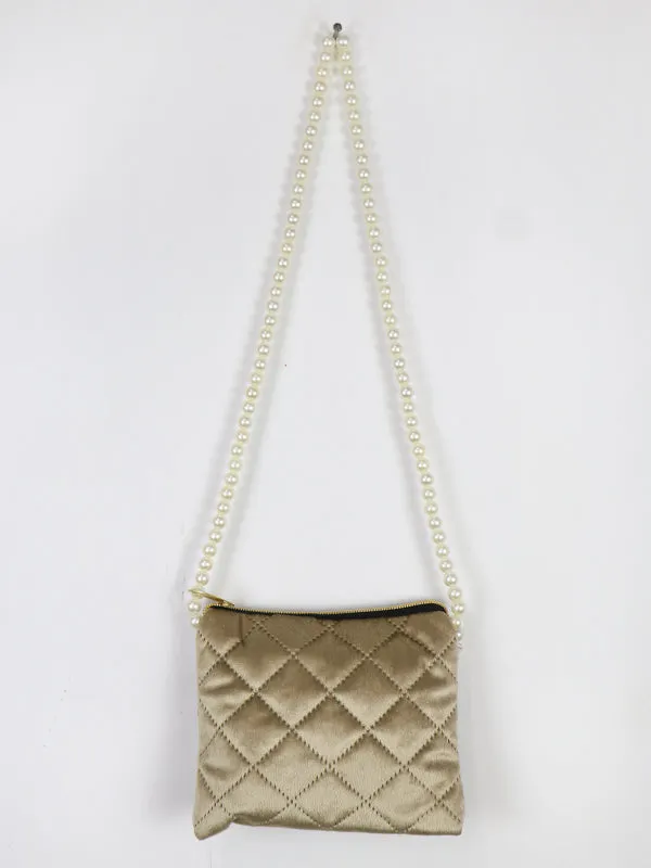 Stylish Velvet Handbag For Women's Heart Blush 23