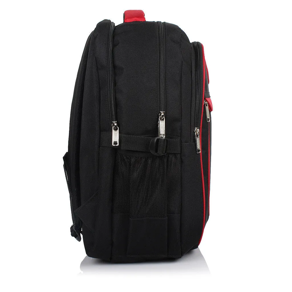 Suntop Glide 32 L Large Laptop Backpack(Black and Red)