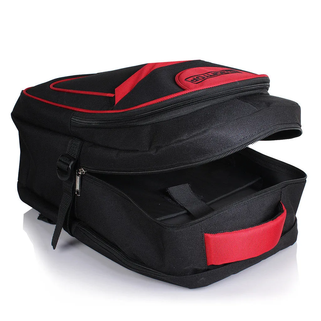 Suntop Glide 32 L Large Laptop Backpack(Black and Red)