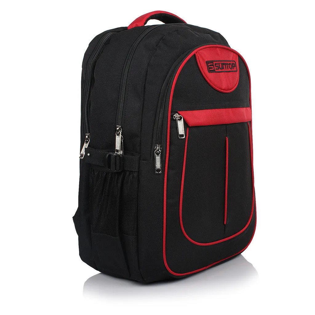 Suntop Glide 32 L Large Laptop Backpack(Black and Red)