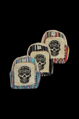ThreadHeads Sugar Skull Hemp Backpack