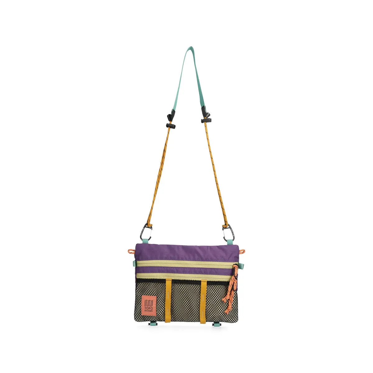 Topo Designs : Mountain Accessory Shoulder Bag : Loganberry/Bone White