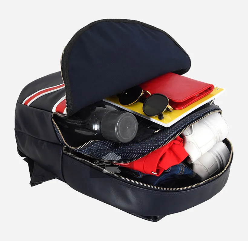 Unisex Union Jack Backpack Leather Laptop Friendly College Office Bag