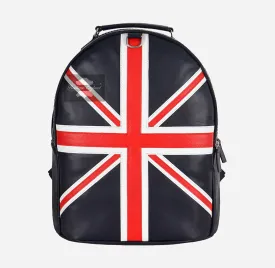 Unisex Union Jack Backpack Leather Laptop Friendly College Office Bag