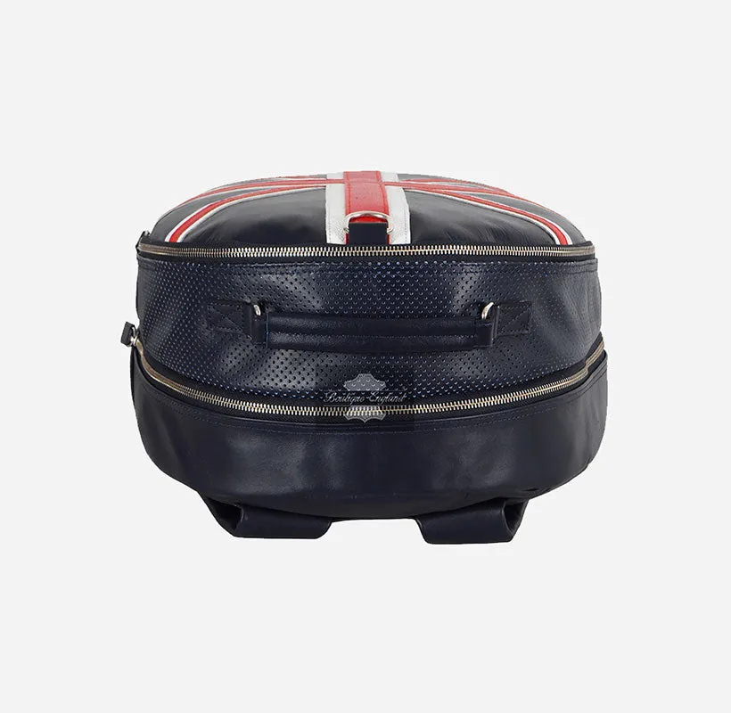 Unisex Union Jack Backpack Leather Laptop Friendly College Office Bag