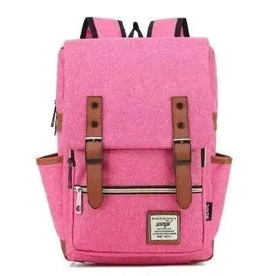 Vintage Canvas 16" Laptop Travel Backpack | Unisex Retro School Bag | BBP013